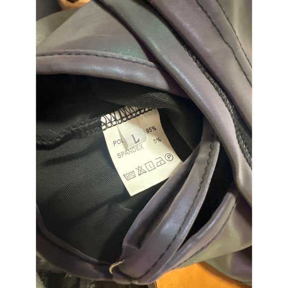 Vimoisa Women Reflective Metallic Tank Top Bustier Spaghetti Strap Crop Top Tigh - Picture 5 of 6